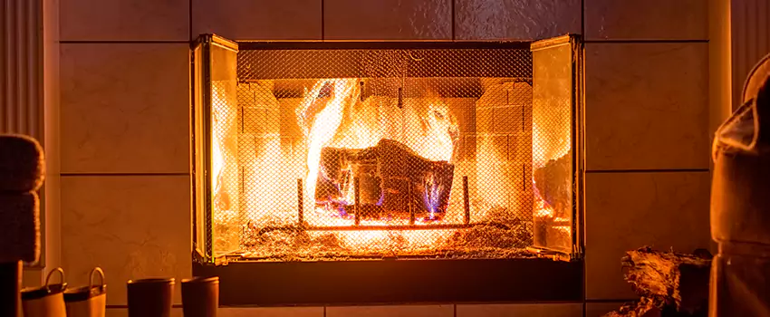 Mendota Hearth Landscape Fireplace Installation in Altamont, Oregon